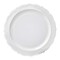 10&#x22; White Vintage Round Disposable Plastic Dinner Plates (120 Plates)